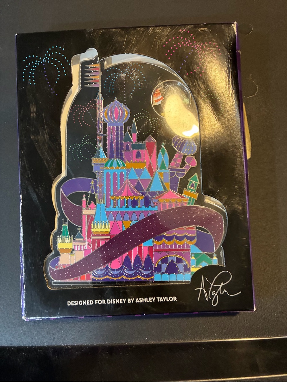 Disney It’s a Small World Large Pin Limited Edition by Ashley Taylor Retails $80